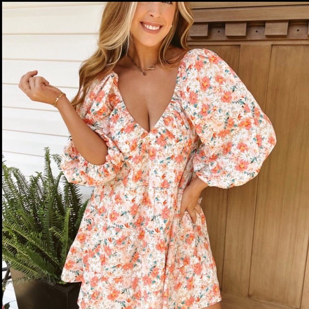 Faded Floral In Bloom Dress